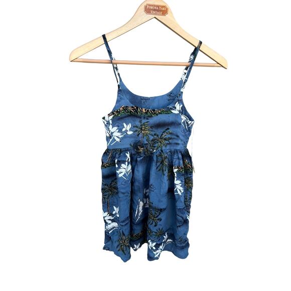 Palmwave Girls Strappy Hawaiian Tank Dress Floral Blue Size 8 NEW - Picture 4 of 4